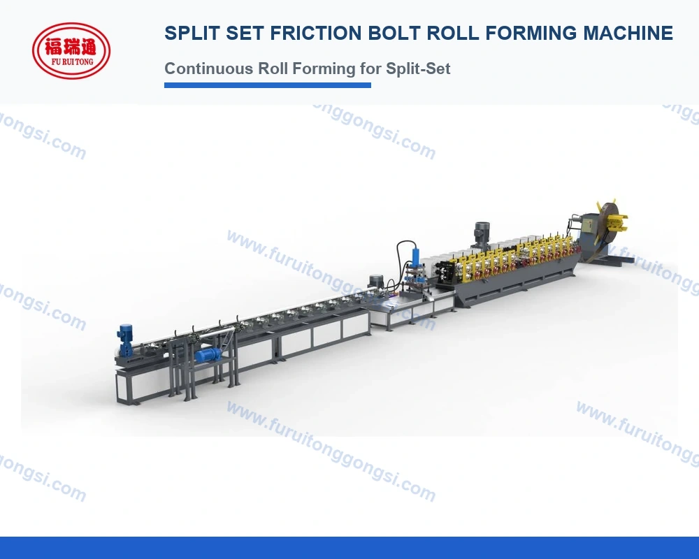 Split Set Friction Bolt Roll Forming Machine